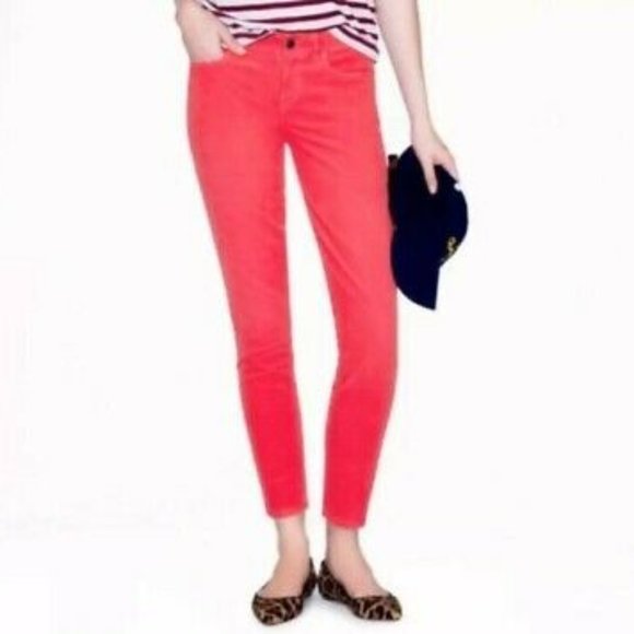 J.Crew City Fit Salmon Pink Corduroy Pants - 29R - Picture 1 of 6